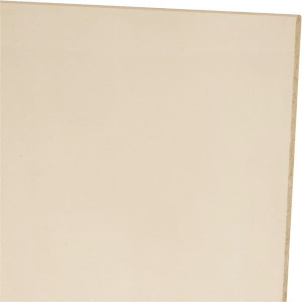 Made in USA - 1/8" Thick x 24" Wide x 1' Long, Polyurethane Sheet - Natural, 60A Hardness, ±0.010 Tolerance - Exact Tooling
