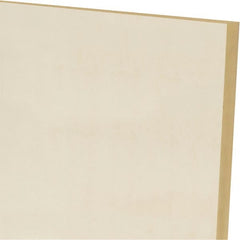 Made in USA - 1/4" Thick x 24" Wide x 1' Long, Polyurethane Sheet - Natural, 60A Hardness, ±0.015 Tolerance - Exact Tooling