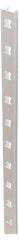 Sugatsune - 99 Lb Capacity, Anodized Satin Aluminum, Single Slot Shelf Mortise Mount Bracket - 1/4" Long, 71-21/32" High, 1/2" Wide - Exact Tooling