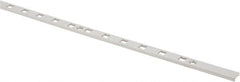 Sugatsune - 99 Lb Capacity, Anodized Satin Aluminum, Single Slot Shelf Surface Mount Bracket - 1/4" Long, 102-3/8" High, 1/2" Wide - Exact Tooling