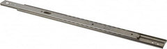 Sugatsune - 16" Slide Length, 12" Travel Length, Stainless Steel Ball Bearing Slide - 94 Lb Capacity at Full Extension - Exact Tooling