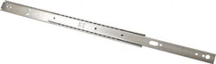 Sugatsune - 18" Slide Length, 13" Travel Length, Stainless Steel Ball Bearing Slide - 90 Lb Capacity at Full Extension - Exact Tooling