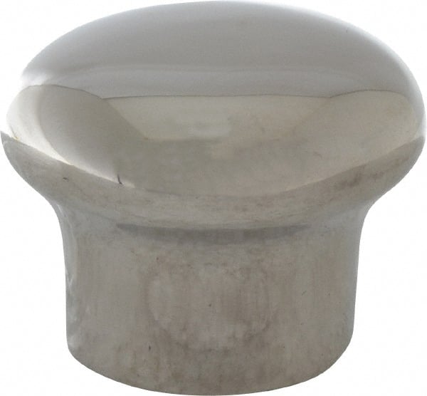 Sugatsune - 304 Stainless Steel Round Drawer or Lid Knob - 25/32" Base Diam, 1-3/16" Diam, 29/32" High, M4x0.7 - Exact Tooling