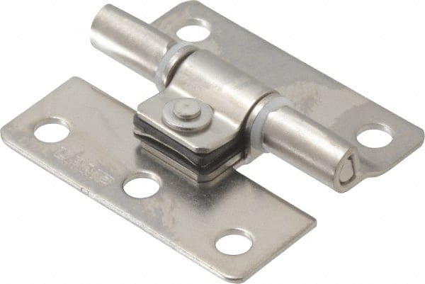 Sugatsune - 1-37/64" Long x 1-25/64" Wide x 3/64" Thick, Stainless Steel Torque Hinge - Stainless Steel, Polished Finish - Exact Tooling