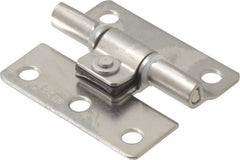 Sugatsune - 1-37/64" Long x 1-25/64" Wide x 3/64" Thick, Stainless Steel Torque Hinge - Stainless Steel, Polished Finish - Exact Tooling