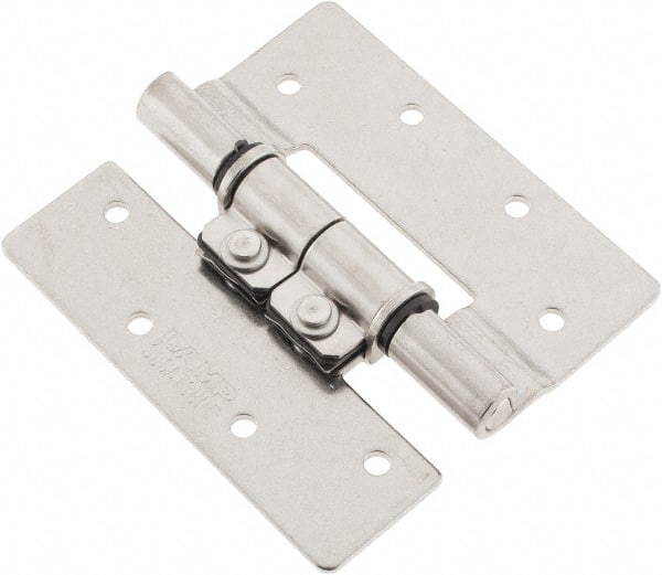 Sugatsune - 3-35/64" Long x 3-1/4" Wide x 5/64" Thick, Stainless Steel Torque Hinge - Stainless Steel, Polished Finish - Exact Tooling