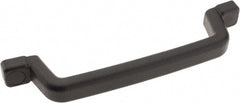 Sugatsune - Polyurethane Around Steel Core Chest Handle - 10-27/32" Wide x 2-1/4" High, Black Coated, 2 Holes - Exact Tooling