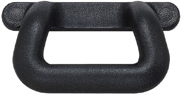 Sugatsune - Polyurethane Around Steel Core Chest Handle - 175mm Wide x 2-39/64" High, Black Coated, 2 Holes - Exact Tooling
