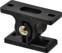 Sugatsune - 2-17/64" Long x 1" Wide x 1-1/4" High, Polyamide Adjustable Knuckle Catch - Black Coated, 18 - 44 Magnetic Force, 18-44 N/Lb Pull Force, 29-59 N/Lb Push Force, 2-41/64" Long Strike, 1-1/4" Wide Strike - Exact Tooling