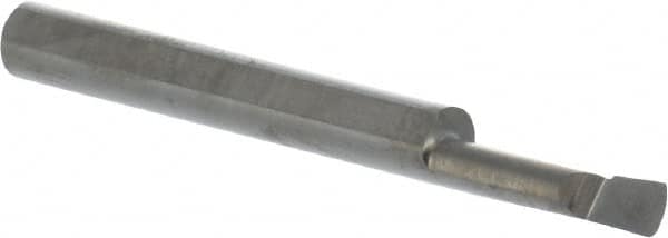 Scientific Cutting Tools - 0.14" Min Bore Diam, 1/4" Max Bore Depth, 3/16 Shank Diam, Boring Bar - Right Hand Cut, Solid Carbide, Uncoated - Exact Tooling