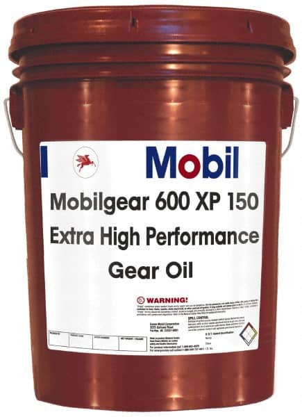 Mobil - 5 Gal Pail, Mineral Gear Oil - ISO 150 - Exact Tooling