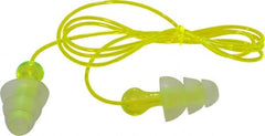 3M - Reusable, Corded, 26 dB, Flange Earplugs - Translucent, 100 Pairs - Exact Tooling