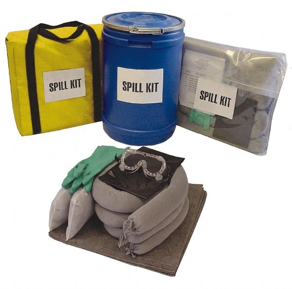 PRO-SAFE - Universal & Universal/Chemical Spill Kit - 14 Gal Polypropylene Pail - Exact Tooling