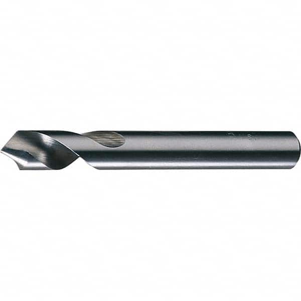 Chicago-Latrobe - 5/8" Body Diam, 90°, 4-1/4" OAL, High Speed Steel Spotting Drill - Exact Tooling