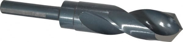 Chicago-Latrobe - 1-1/32" Drill, 118° Point, High Speed Steel Silver Deming & Reduced Shank Drill Bit - Exact Tooling