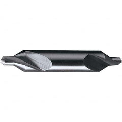 Chicago-Latrobe - #8 Plain Cut 60° Incl Angle High Speed Steel Combo Drill & Countersink - Exact Tooling