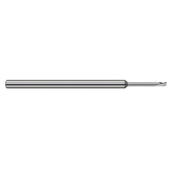Variable Helix End Mills for Aluminum Alloys - 0.0150″ (1/64″) Cutter Diameter × 0.0230″ Length of Cut × 0.0780″ (5/64″) Reach Carbide Square End Mill for Aluminum Alloys, 3 Flutes - Exact Tooling