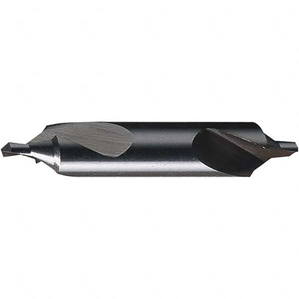 Chicago-Latrobe - #18 Bell Cut 60° Bell Incl Angle High Speed Steel Combo Drill & Countersink - Exact Tooling
