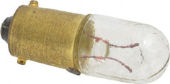 Eaton Cutler-Hammer - 0.9 Watt, 6 Volt, Incandescent Miniature & Specialty T3-1/4 Lamp - Bayonet Base, 0.01 to 0.999 Equivalent Range, Warm (1,000 to 3,000), Dimmable, 1-1/4" OAL - Exact Tooling