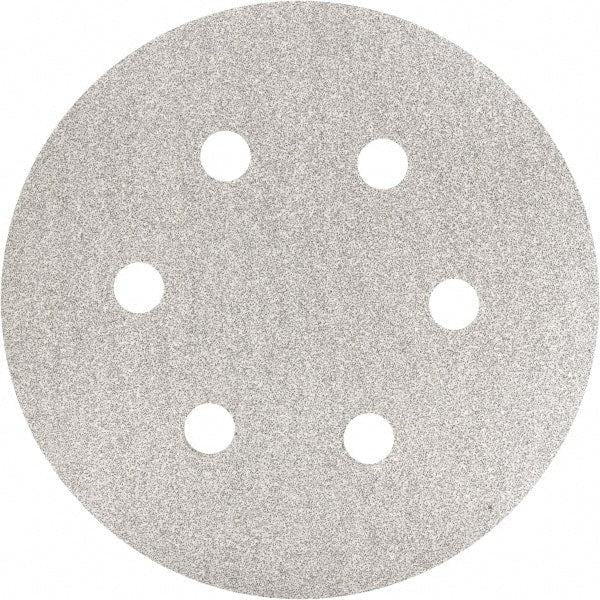 Made in USA - 6" Diam, 80 Grit, Silicon Carbide Hook & Loop Disc - Medium Grade, Coated, C Weight Paper Backing, - Exact Tooling
