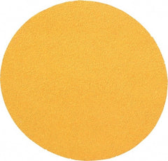 Made in USA - 6" Diam, 40 Grit, Aluminum Oxide Hook & Loop Disc - Coarse Grade, Coated, E Weight Paper Backing, - Exact Tooling