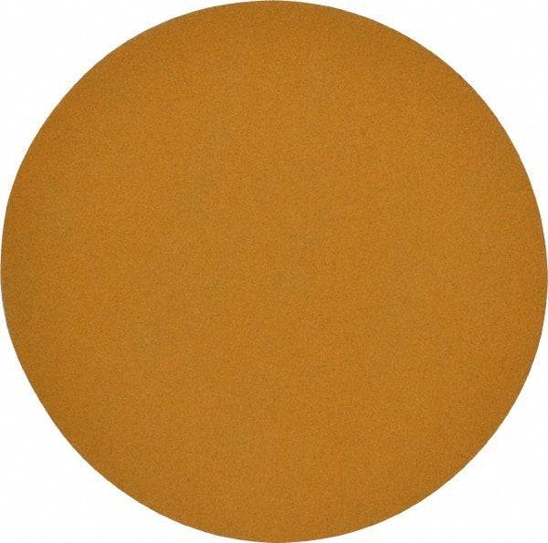 Made in USA - 6" Diam, 60 Grit, Aluminum Oxide Hook & Loop Disc - Medium Grade, Coated, E Weight Paper Backing, - Exact Tooling