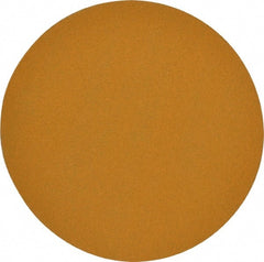 Made in USA - 6" Diam, 60 Grit, Aluminum Oxide Hook & Loop Disc - Medium Grade, Coated, E Weight Paper Backing, - Exact Tooling