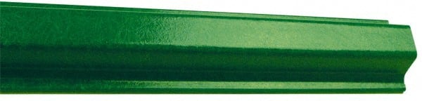 NMC - 6' High, Traffic Sign Post - Composite, Compatible with 18" High x 12" Wide Signs, 3/8" Hole Diam, Green - Exact Tooling