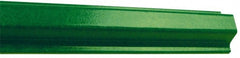 NMC - 6' High, Traffic Sign Post - Composite, Compatible with 18" High x 12" Wide Signs, 3/8" Hole Diam, Green - Exact Tooling