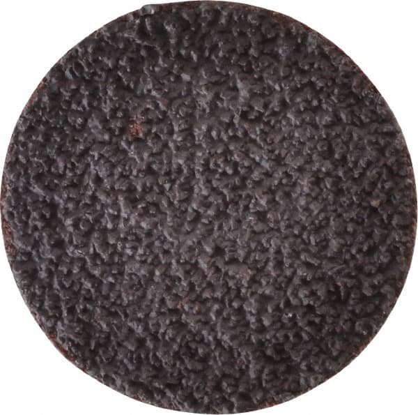 Tru-Maxx - 1-1/2" Disc Diam, 36 Grit, Aluminum Oxide Quick Change Disc - Type S Attaching System, Coated, Brown, Very Coarse Grade, 30,000 RPM - Exact Tooling