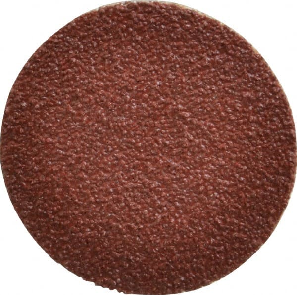 Tru-Maxx - 1-1/2" Disc Diam, 50 Grit, Aluminum Oxide Quick Change Disc - Type S Attaching System, Coated, Brown, Coarse Grade, 30,000 RPM - Exact Tooling