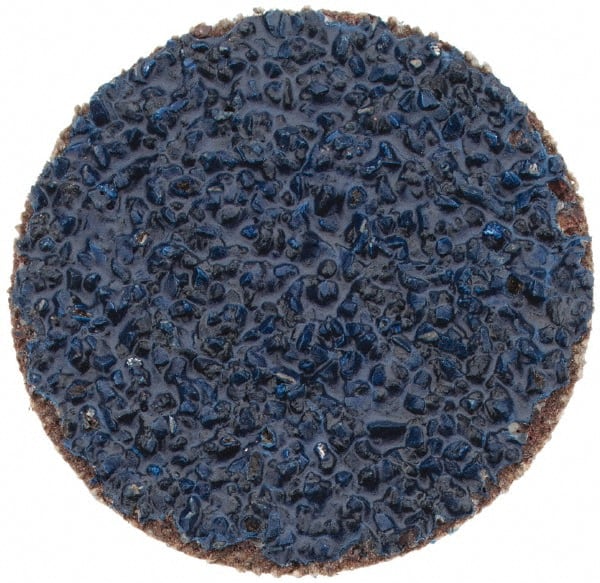 Tru-Maxx - 1" Disc Diam, 36 Grit, Zirconia Alumina Quick Change Disc - Type S Attaching System, Coated, Blue, Very Coarse Grade, 20,000 RPM - Exact Tooling