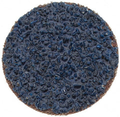 Tru-Maxx - 1" Disc Diam, 36 Grit, Zirconia Alumina Quick Change Disc - Type S Attaching System, Coated, Blue, Very Coarse Grade, 20,000 RPM - Exact Tooling