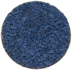 Tru-Maxx - 1" Disc Diam, 40 Grit, Zirconia Alumina Quick Change Disc - Type S Attaching System, Coated, Blue, Coarse Grade, 20,000 RPM - Exact Tooling