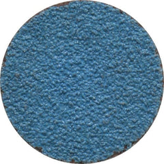 Tru-Maxx - 1" Disc Diam, 60 Grit, Zirconia Alumina Quick Change Disc - Type S Attaching System, Coated, Blue, Medium Grade, 20,000 RPM - Exact Tooling