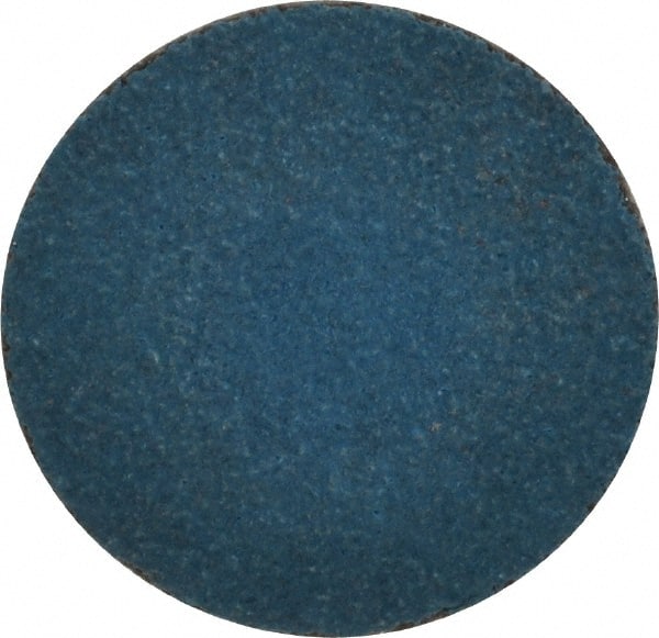 Tru-Maxx - 1" Disc Diam, 80 Grit, Zirconia Alumina Quick Change Disc - Type S Attaching System, Coated, Blue, Medium Grade, 20,000 RPM - Exact Tooling