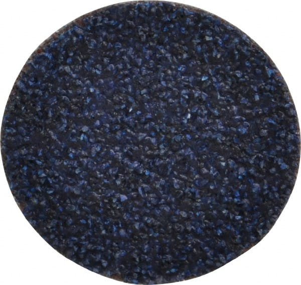 Tru-Maxx - 1-1/2" Disc Diam, 36 Grit, Zirconia Alumina Quick Change Disc - Type S Attaching System, Coated, Blue, Very Coarse Grade, 30,000 RPM - Exact Tooling