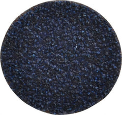 Tru-Maxx - 1-1/2" Disc Diam, 36 Grit, Zirconia Alumina Quick Change Disc - Type S Attaching System, Coated, Blue, Very Coarse Grade, 30,000 RPM - Exact Tooling