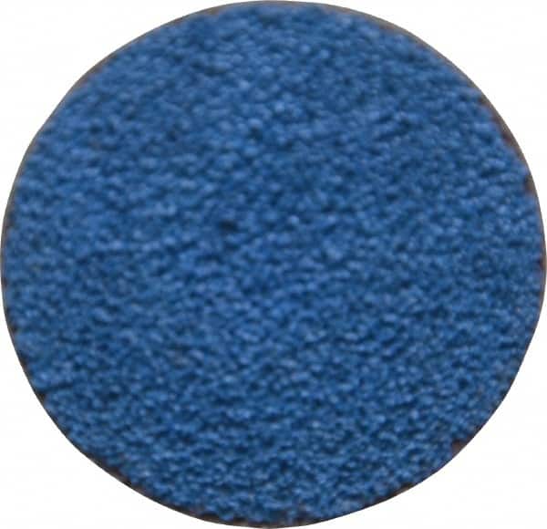 Tru-Maxx - 1-1/2" Disc Diam, 60 Grit, Zirconia Alumina Quick Change Disc - Type S Attaching System, Coated, Blue, Medium Grade, 30,000 RPM - Exact Tooling