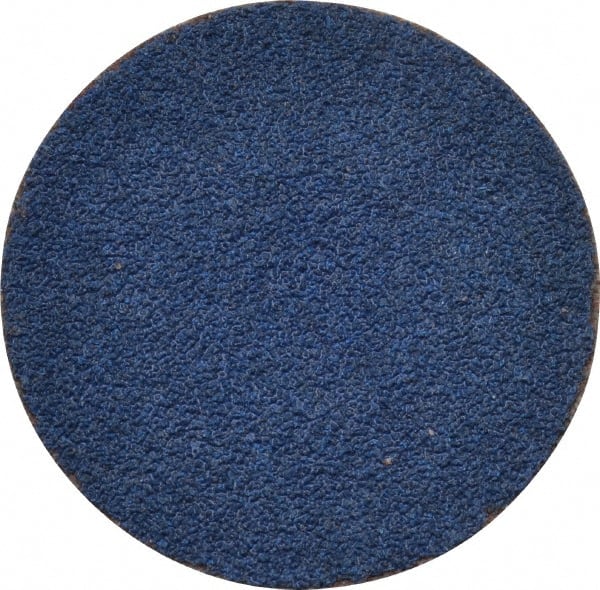 Tru-Maxx - 1-1/2" Disc Diam, 80 Grit, Zirconia Alumina Quick Change Disc - Type S Attaching System, Coated, Blue, Medium Grade, 30,000 RPM - Exact Tooling