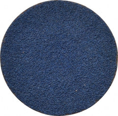 Tru-Maxx - 1-1/2" Disc Diam, 80 Grit, Zirconia Alumina Quick Change Disc - Type S Attaching System, Coated, Blue, Medium Grade, 30,000 RPM - Exact Tooling