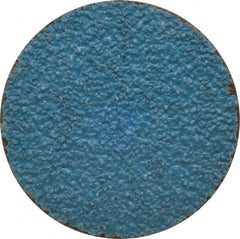 Tru-Maxx - 2" Disc Diam, 36 Grit, Zirconia Alumina Quick Change Disc - Type S Attaching System, Coated, Blue, Very Coarse Grade, 30,000 RPM - Exact Tooling