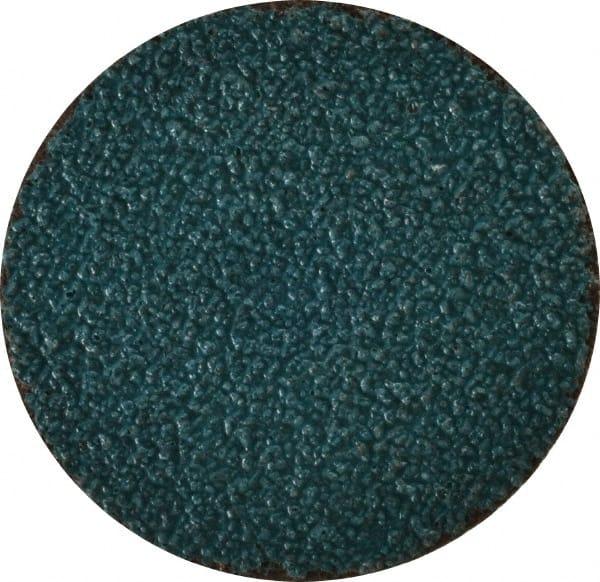 Tru-Maxx - 2" Disc Diam, 40 Grit, Zirconia Alumina Quick Change Disc - Type S Attaching System, Coated, Blue, Coarse Grade, 30,000 RPM - Exact Tooling