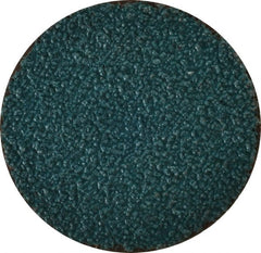 Tru-Maxx - 2" Disc Diam, 40 Grit, Zirconia Alumina Quick Change Disc - Type S Attaching System, Coated, Blue, Coarse Grade, 30,000 RPM - Exact Tooling