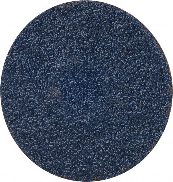 Tru-Maxx - 2" Disc Diam, 50 Grit, Zirconia Alumina Quick Change Disc - Type S Attaching System, Coated, Blue, Coarse Grade, 30,000 RPM - Exact Tooling