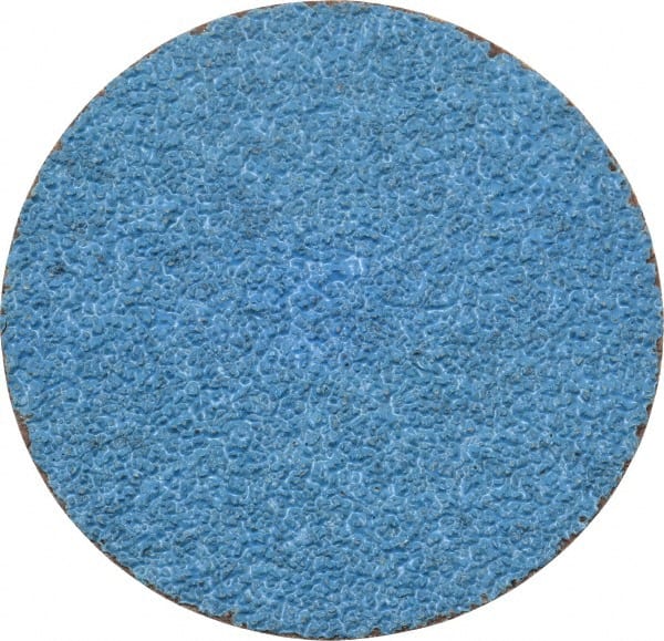 Tru-Maxx - 3" Disc Diam, 36 Grit, Zirconia Alumina Quick Change Disc - Type S Attaching System, Coated, Blue, Very Coarse Grade, 20,000 RPM - Exact Tooling