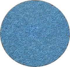 Tru-Maxx - 3" Disc Diam, 36 Grit, Zirconia Alumina Quick Change Disc - Type S Attaching System, Coated, Blue, Very Coarse Grade, 20,000 RPM - Exact Tooling