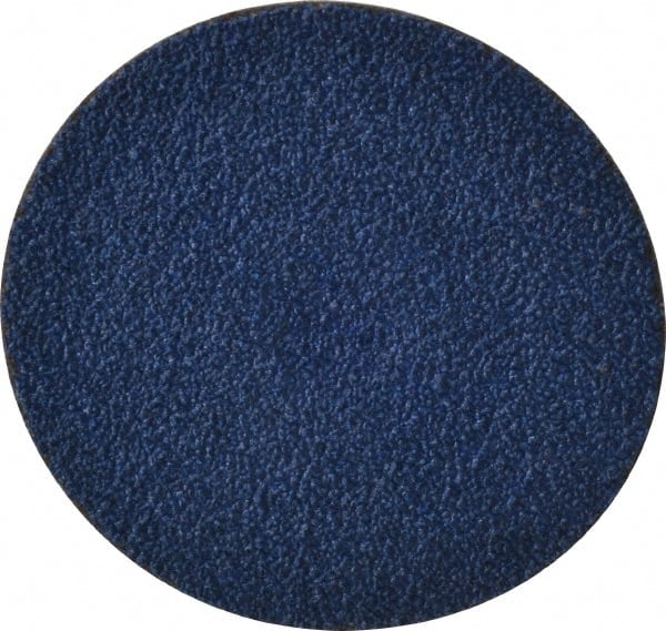 Tru-Maxx - 3" Disc Diam, 40 Grit, Zirconia Alumina Quick Change Disc - Type S Attaching System, Coated, Blue, Coarse Grade, 20,000 RPM - Exact Tooling