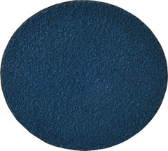 Tru-Maxx - 3" Disc Diam, 50 Grit, Zirconia Alumina Quick Change Disc - Type S Attaching System, Coated, Blue, Coarse Grade, 20,000 RPM - Exact Tooling