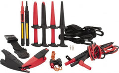 Fluke - 8 Piece, Test Lead Set - 600 Volt Max - Exact Tooling